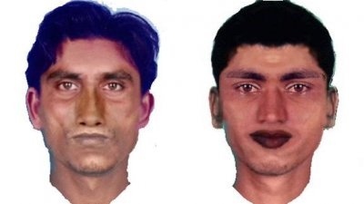 哥打丁宜警方发布嫌犯拼图，要求公众寻找两名涉嫌抢劫和殴打一名17岁巫裔少年的孟加拉籍男子下落。