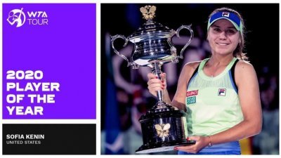 “年度最佳球员”由美国选手肯宁斩获。她在今年澳网比赛中斩获职业生涯大满贯首冠。