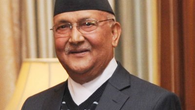 尼泊尔总理奥利（图）身边有将近30人确诊新冠肺炎，而他当前还未接受最新一轮检测。