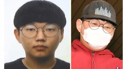 左图为韩国庆北警方去年5月公布“N号房”主犯文炯旭的样貌。