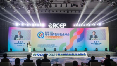 2021年RCEP青年侨商创新创业峰会27日在福建石狮举行。(图取自中新网)
