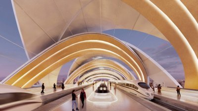 马新捷运武吉查卡站外观设计第一名作品，其设计将会被采用。