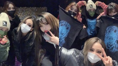 韩国女团2NE1的成员李彩麟（CL）、朴山多拉（Dara）、朴春、MINZY（孔敏智）在IG上公开了四人相聚为MINZY庆生的合照，让粉丝十分激动。