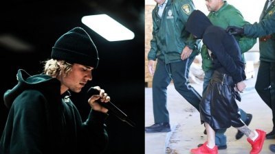 小贾斯汀在2014年1月24日因醉驾、飙车在迈阿密被警方逮捕，当时外媒公布了一张他戴著手铐，被四名警员押著走向警局的照片。这件事让他遭遇了舆论抨击，演艺生涯一度停滞。