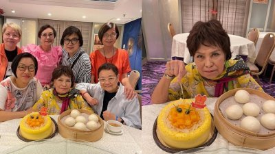 余慕莲日前迎来了她84岁的生日，获一众好友为她庆生。
