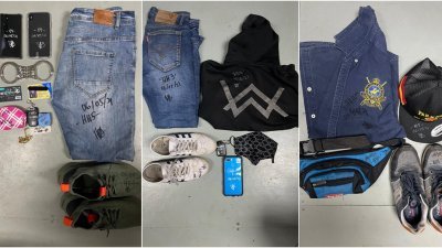 警方在三个不同地点找到属于嫌犯的衣物。