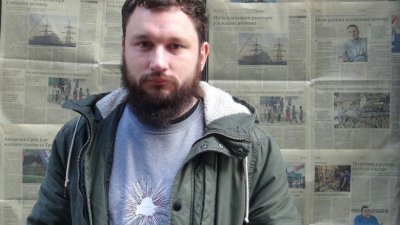 白罗斯“Hrodna.life”网站总编辑绍塔被警方逮捕。（图取自绍塔面子书）