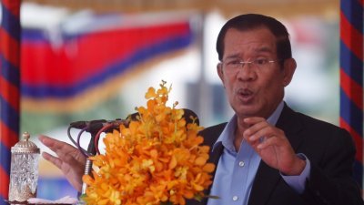 柬埔寨首相洪森　-图取自路透社-
