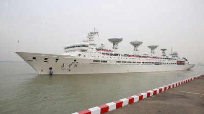 中国称“远望5号”是一艘调研船。（图取自中国政府网）