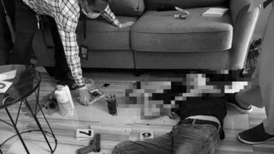 柬埔寨一间公寓28日晚间发生枪击案，3名台湾人遭击毙。（截取自环球博讯）