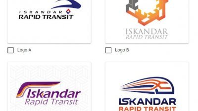依斯干达快捷巴士邀请民众投选心仪的快捷巴士标志，图为其中4个让民众投选的标志设计。