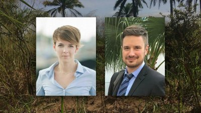 两名联合国工作人员卡塔兰（左）与夏普在2017年刚果（金）中开赛省被绑架后惨遭杀害。（图取材自法国国际广播电台中文网）