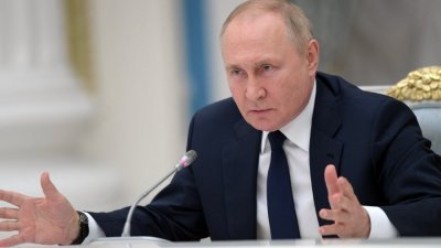 俄罗斯总统普京称西方制裁没有达到预期效果。（图取自俄罗斯卫星通讯社/克里姆林宫/路透社）