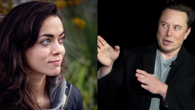 有媒体爆料称，去年11月，马斯克（右）与旗下Neuralink公司女高管齐里斯（左）悄悄生了一对双胞胎。（图取自Shivon Zilis/LinkedIn、法新社）