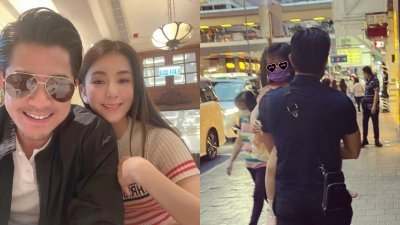 方媛日前在社交网上晒出与老公郭富城和两个宝贝女儿出外游玩的照片。