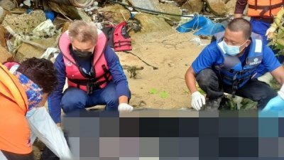 搜救队周二早上在木蔻山沙滩，发现一具男性尸体。