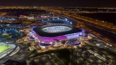 图为卡塔尔世界杯的比赛场馆。（图取自卡塔尔世界杯官方面子书）