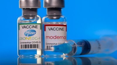 美国准辉瑞和莫德纳开发的新冠肺炎疫苗提供给幼童施打，预计下周开始。（路透社示意图）