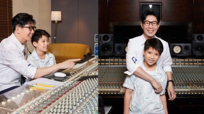 品冠与儿子Jayden日前携手一起做公益，父子俩首次正式合唱了歌曲《最美的问候》。