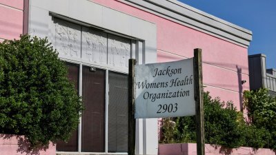 密西西比州最后一家堕胎诊所“粉红之家”的建筑外观。（图取自路透社）