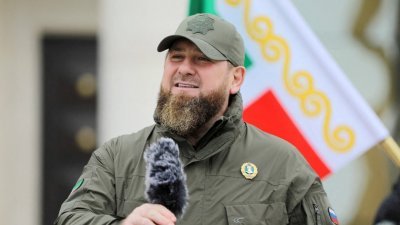 车臣强人领袖卡德罗夫周日宣称，自己曾到乌克兰视察车臣部队的状况，并与之商讨军事行动。（图取自路透社）
