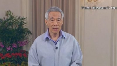 新加坡总理李显龙。视频截图