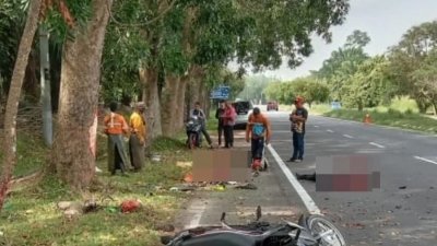 无驾照少年疾速驾驶失控，2名正在路旁休息的缅甸籍割草工人分别被撞死及撞死。