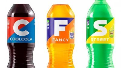 俄罗斯饮料生产商Ochakovo推出3款分别名为“CoolCola”、“Fancy”和“Street”的饮料。（图取自网络）