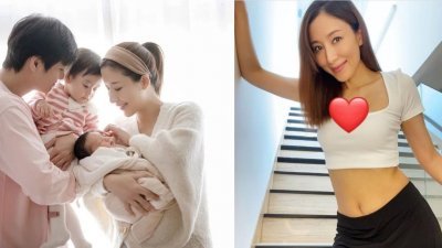 去年底才生下小儿子的杨茜尧日前在IG晒出两张美照，大秀产后修身成功的好身材。