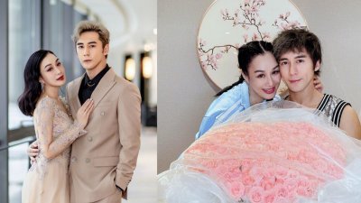 锺丽缇与张伦硕在2016年结婚，相差12岁的姊弟恋终于修成正果。