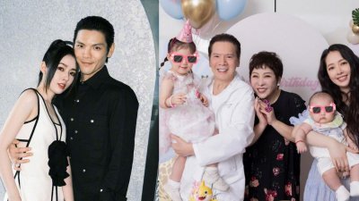 郭碧婷的女儿度过2岁生日，儿子出生也刚好满百日，公公向华强、婆婆向太（陈岚）为此特地飞往台湾一起庆祝。