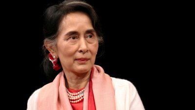 昂山淑姬在去年2月1日被军方推翻前，是缅甸的国务资政，为该国的实权领袖。（路透社档案照）