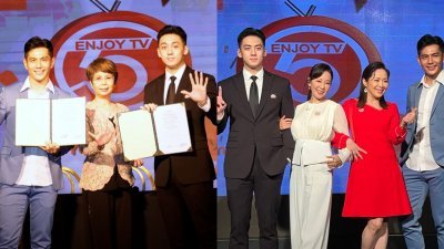 况明洁、祖雄、林秀玲、葛兆恩日前一起出席了马来西亚x“TV5影视台”新闻发布会。