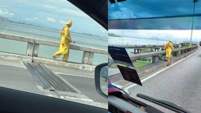 “济公”竟然在槟城大桥上走路，有人经过时看到吗？