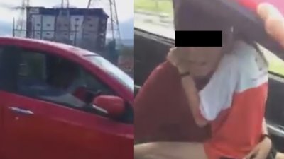 警方迅速逮捕涉案22岁男子及17岁女子，扣押一辆Axia轿车及一件红白色T恤。