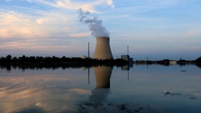 德国仅存最后3座核电厂几天后将停止运转，为核电在德国划下句点。图为德国核电厂伊萨2号。（路透社）