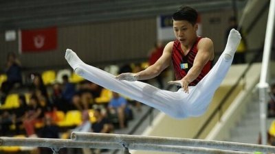 手指受伤处于康复期的大马体操运动员黄俊诚，期待在柬埔寨东运会能够展示自己的表现。