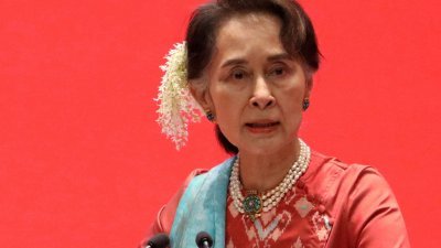 2019年1月28日，缅甸国务资政昂山淑姬出席在内比都举行的投资缅甸会议。（图取自路透社档案照）