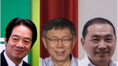 台湾将在明年1月13日举行总统选举，最新民调显示民进党的赖清德备受看好会当选，而看好民众党的柯文哲与国民党的侯友宜会赢的并不多。（图取自路透社、网络）