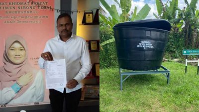 迪雅卡周三前往警局报案，要求警方开档调查网传法迪娜撤回分配给住宅区的塑料储水箱一事。