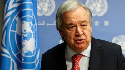 联合国秘书长古特雷斯罕有引用《联合国宪章》，警告安理会就加沙危机采取行动。（路透社档案照）