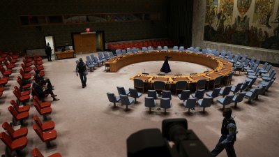 联合国安理会周五将在美国纽约的联合国总部，就有关人道援助加沙的决议草案进行投票表决。（图取自路透社）