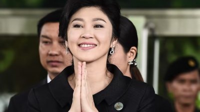 泰国最高法院裁定流亡的前首相英叻滥用职权罪名不成立，同时撤销去年底对她发出的逮捕令。（法新社档案照）