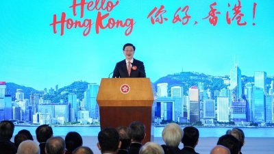 香港特首李家超周四出席“你好，香港”大型宣传香港活动启动礼。（图取自《am730》）