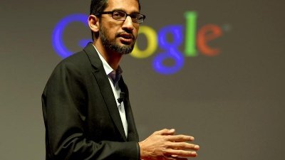 谷歌母公司Alphabet的首席执行员皮查伊。（法新社档案照）