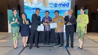 槟州医疗旅游中心（P.Med）与连城航空签署协议，促进双方医疗旅游。