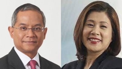 证券监督委员会委任嘉马鲁丁哈欣（左）和拿汀阿莎丽娜为新任董事经理，1月1日正式生效。