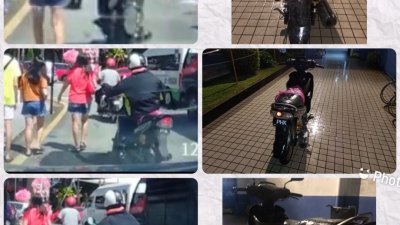 女子在平安巷遭摩哆骑士一把掠夺手袋案件，槟岛东北县警方在不到24小时内破案，扣查一名37岁男子。