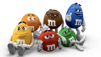 M&M's的拟人化糖果代言人。（图取自网络）
