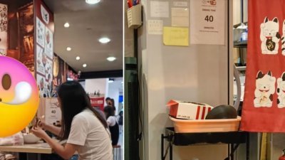 网民在面子书群组“Complaint Singapore”发布贴文，称目睹一家三口外带炸鸡到日本餐厅食用。